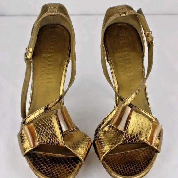 Burberry Bronze Bow Heels - Picture 8 of 8
